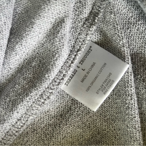 Great pair of French terry side-zip track pants by Threads 4 Thought, large. - Picture 5 of 6